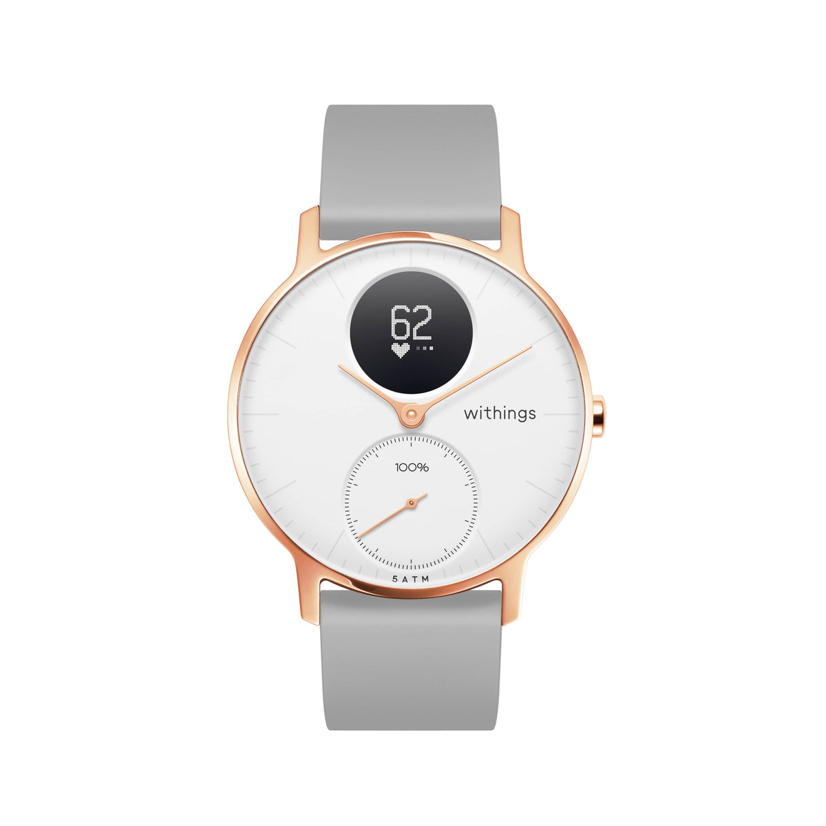 Withings Steel HR (36mm Rose Gold Grey) Hybrid Smartwatch