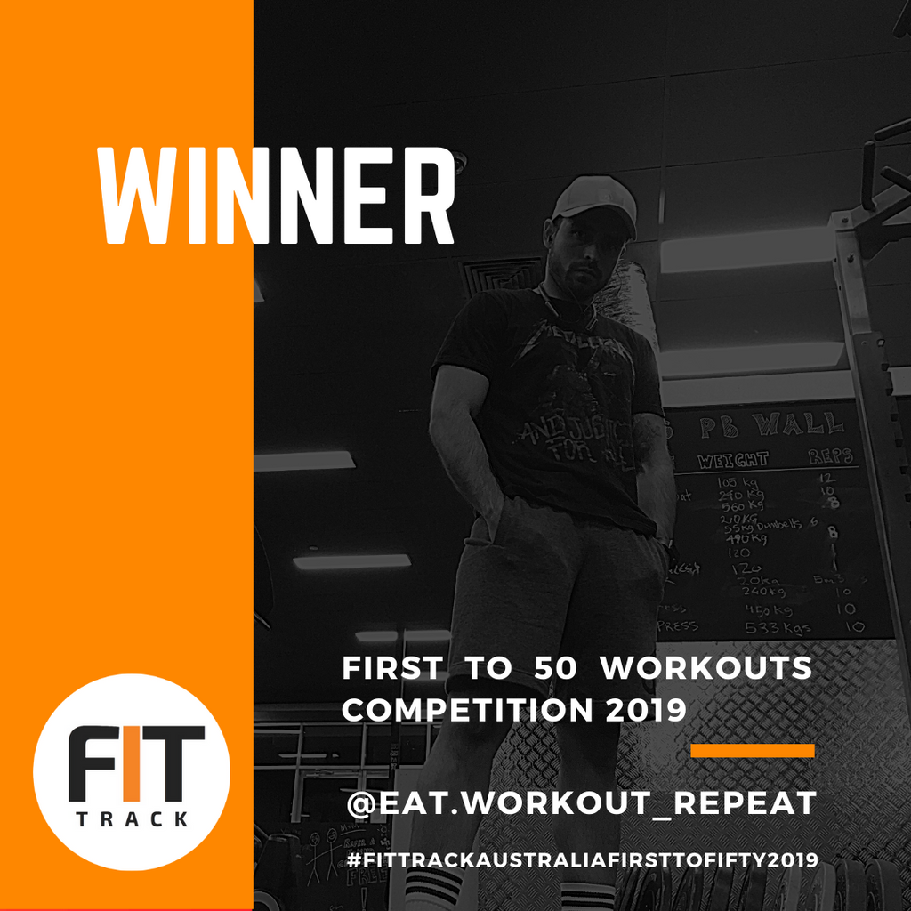 WINNER of the #FitTrackAustraliaFirstToFifty2019⁣ challenge