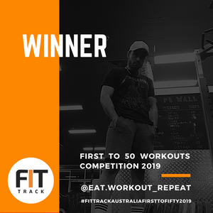 WINNER of the #FitTrackAustraliaFirstToFifty2019⁣ challenge