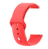 Red - Silicon 20mm Quick Release Sports Band for Withings Steel HR Sport (40mm) or Galaxy Watch 42mm
