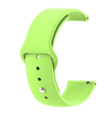 Lime Green - Silicon 20mm Quick Release Sports Band for Withings Steel HR Sport (40mm) or Galaxy Watch 42mm