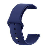 Navy Blue - Silicon 20mm Quick Release Sports Band for Withings Steel HR Sport (40mm) or Galaxy Watch 42mm