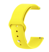 Yellow - Silicon 20mm Quick Release Sports Band for Withings Steel HR Sport (40mm) or Galaxy Watch 42mm