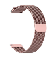 Pink Silicon 22mm Stainless Steel Magnetic Milanese Loop Watch Band for Samsung Galaxy Watch (46mm) or Garmin Vivoactive 4