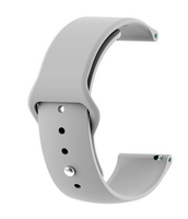 Grey - Silicon 20mm Quick Release Sports Band for Withings Steel HR Sport (40mm) or Galaxy Watch 42mm