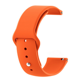 Orange - Silicon 20mm Quick Release Sports Band for Withings Steel HR Sport (40mm) or Galaxy Watch 42mm