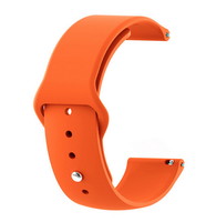 Orange - Silicon 22mm Quick Release Sports Band for Samsung Galaxy Watch (46mm) or Garmin Vivoactive 4