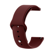 Wine Red - Silicon 22mm Quick Release Sports Band for Samsung Galaxy Watch (46mm) or Garmin Vivoactive 4