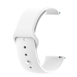 White - Silicon 20mm Quick Release Sports Band for Withings Steel HR Sport (40mm) or Galaxy Watch 42mm