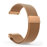 Rose Gold 20mm Stainless Steel Magnetic Milanese Loop Watch Band for Withings Steel HR Sport (40mm), Scanwatch (42mm) or Galaxy Watch (42mm)