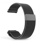 Black 20mm Stainless Steel Magnetic Milanese Loop Watch Band for Withings Steel HR Sport (40mm), Scanwatch (42mm) or Galaxy Watch (42mm)