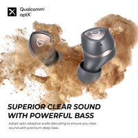 Soundpeats Sonic - Superior clear sound with powerful bass - Adopt aptx-adaptive audio decoding to ensure you clear sound with premium deep bass