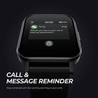 Soundpeats Watch1 - Smartwatch - Call & Message Reminder - Stay connected with the world by alarming on your wrist.