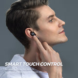 Soundpeats Truecapsule2 Smart Touch Control - Sensitive touch control easily to turn on/off, play/pause/switch music, etc.