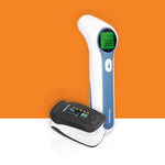 Fingertip Pulse Oximeter + Non-Contact Infrared Thermometer Bundle