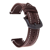 Genuine Leather Watch Band (22mm) for Samsung Galaxy & Garmin - Quick Release