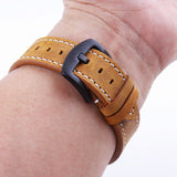 Genuine Leather Watch Band (22mm) for Samsung Galaxy & Garmin - Quick Release