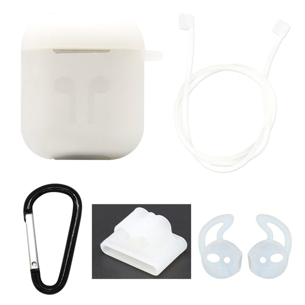 Clear Edition Apple AirPods 5-Piece Silicon Accessory Kit - FitTrack Australia