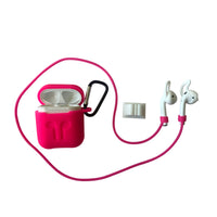 Hot Pink Edition Apple AirPods 5-Piece Silicon Accessory Kit - FitTrack Australia