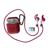 Red Edition Apple AirPods 5-Piece Silicon Accessory Kit - FitTrack Australia