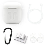 White Edition Apple AirPods 5-Piece Silicon Accessory Kit - FitTrack Australia