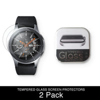 Samsung Galaxy Watch (46mm) Tempered Glass Screen Protectors (2 Pack)