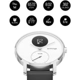 Withings HR Steel Hybrid White Fitness Tracker - Digital Settings - FitTrack Australia