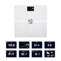 Withings Body+  White Edition - Body Composition Wifi Smart Scale Alternate Displays - FitTrack Australia