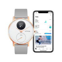 Steel hr 36mm sapphire signature white & rose gold sales