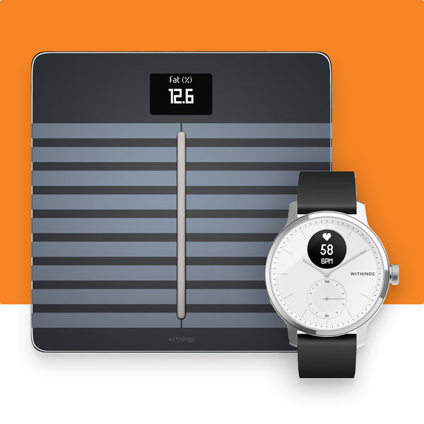 Withings Scanwatch (White 42mm) + Withings Body Cardio (Black)