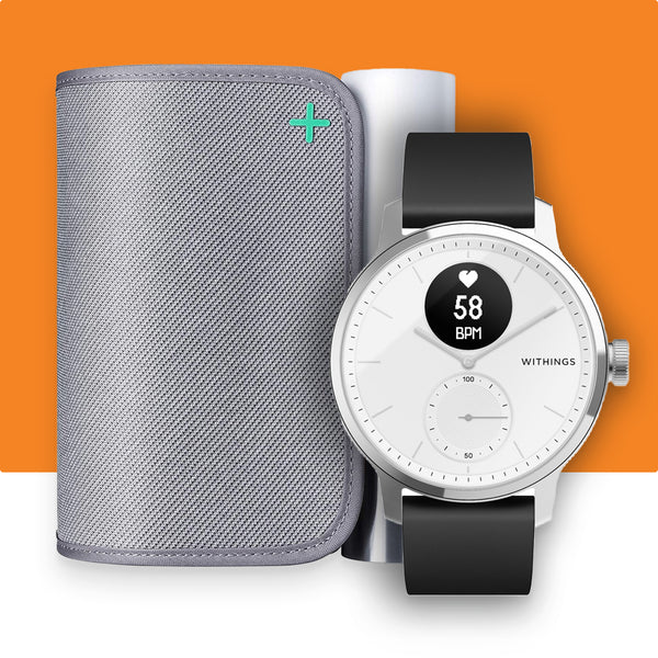 Withings Scanwatch (White 42mm) + Withings BPM Core
