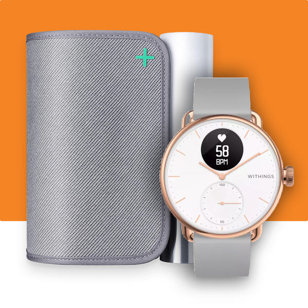 Withings Scanwatch (Rose Gold 38mm) + Withings BPM Core